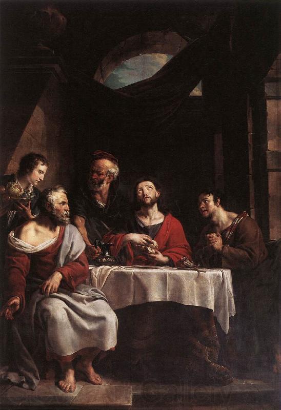 HERREYNS, Willem Supper at Emmaus sf Norge oil painting art